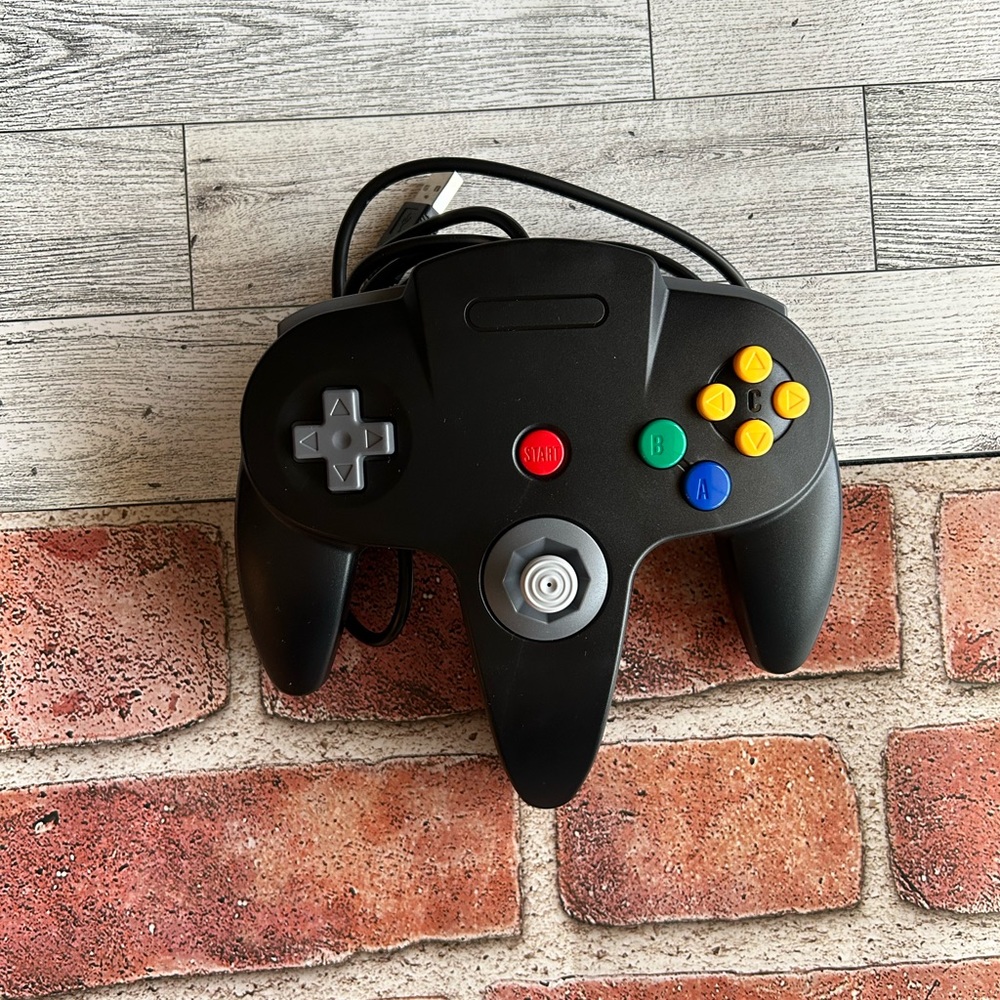 USB N64 Controller Joystick for PC Mac Laptop Computer Games